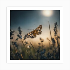 Butterfly In The Meadow Art Print