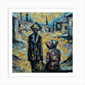 Impressionism Oil  Slavery and Sadness Art Print