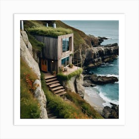 House On The Cliff 1 Art Print