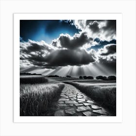 Path In The Clouds Art Print