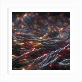 Intertwining Cable Threads 1 Art Print