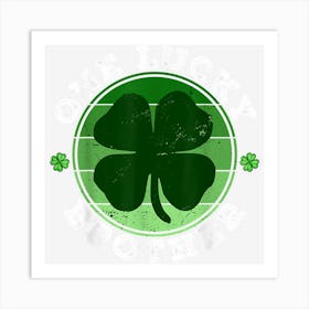 Trending One Lucky Brother Shamrock Irish Funny St Art Print