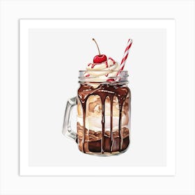 Ice Cream Sundae 3 Art Print