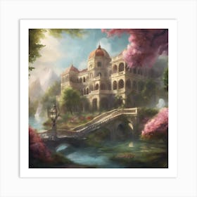 Castle In The Spring Art Print