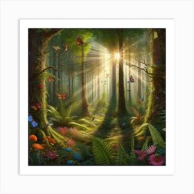 Fairy Forest 4 Art Print