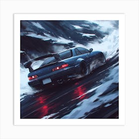 Snow Stunts - JDM Art Print