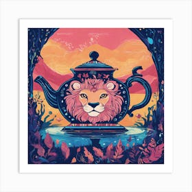 Illustrate A Talking Teapot With Eyes And Mouth Art Print