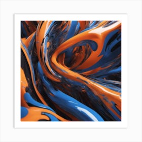 Abstract Swirls 2 Art Print