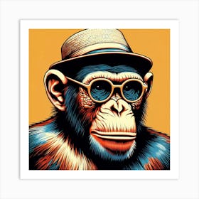 Chimp Art Print