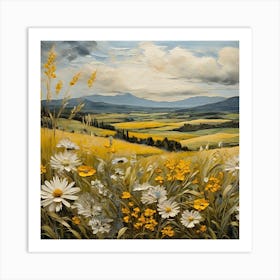 Daisy Field Art Print