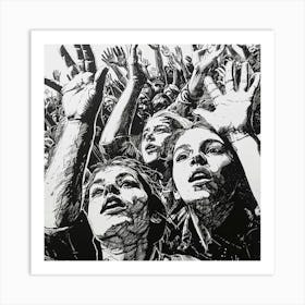 'The Crowd' 2 Art Print