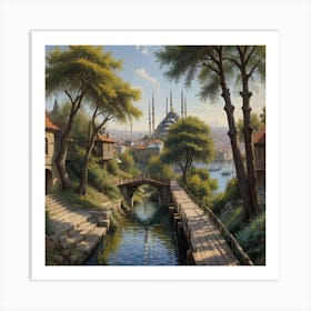 Blue Mosque Art Print