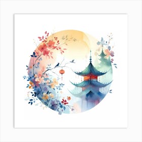 Chinese Pagoda 22 Art Print