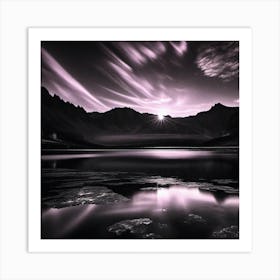 Purple Lake Art Print