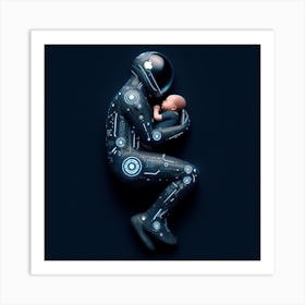 Cyborg Baby Art Print