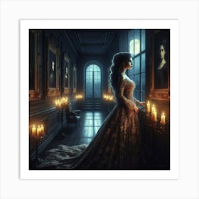 The Woman In The Window 2 Art Print