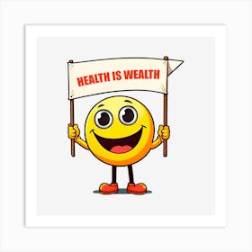 Health Is Wealth Art Print