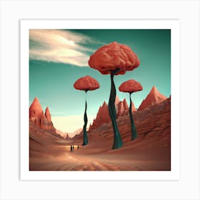 Desert Landscape - Desert Stock Videos & Royalty-Free Footage 3 Art Print