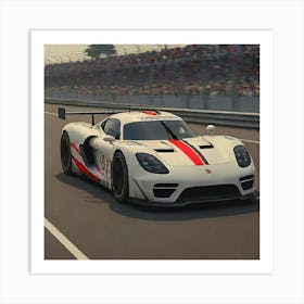 Porsche 918 Gt3 Art Print