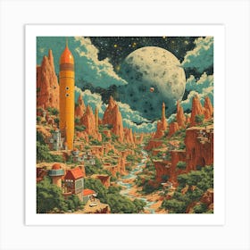 'The City Of The Moon' Art Print