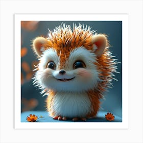 Cute Hedgehog Art Print