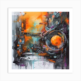 Futuristic City 39 Art Print