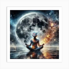 Meditating Woman Art Print