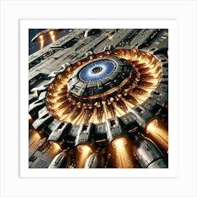 Solar Pulse Array Converted Art Print