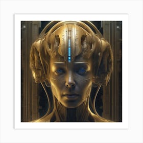 Futuristic Woman 29 Art Print