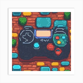 Pixel Game Controller 1 Art Print