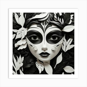 Mask Of The Day Art Print