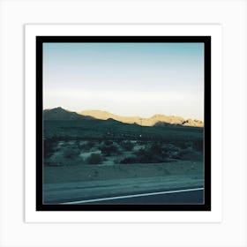 Sunset In The Desert Art Print