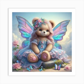 Fairy Teddy Bear Art Print