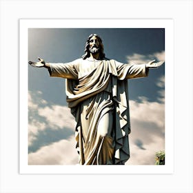 Statue Of Jesus 2 Art Print