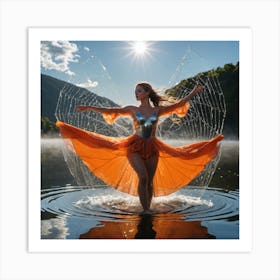 Fairy In The Water Art Print