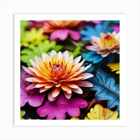 Colorful Lily Flower Art Print