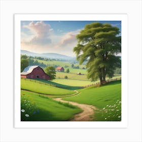 Farm Landscape 24 Art Print