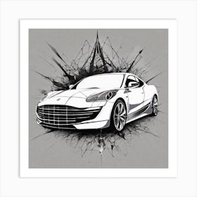 Sports Car 3 Art Print