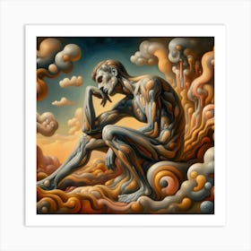 'Thinking Man' Art Print