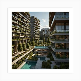 Residential Complex In Turkey Art Print