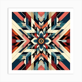 Geometric Abstract Painting Art Print