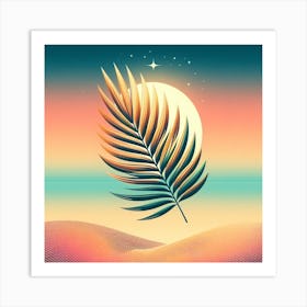 Palm leaf 5 Art Print