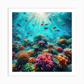 Coral Reef 1 Art Print