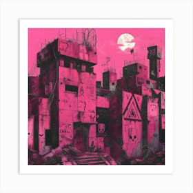 Pink City Art Print