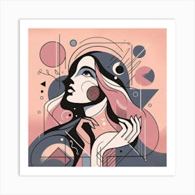 Abstract Of A Woman Art Print