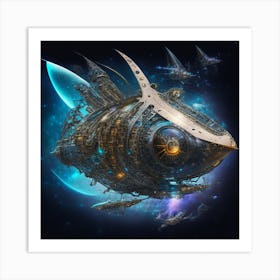 Spaceship 2 Art Print