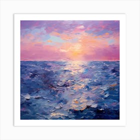 Enigmatic Violet Tides: Monet's Artistic Mastery Art Print