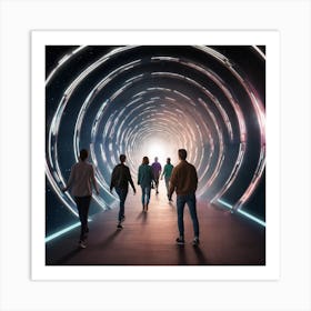 Futuristic Tunnel Art Print