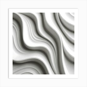 Abstract Wavy Pattern 4 Art Print