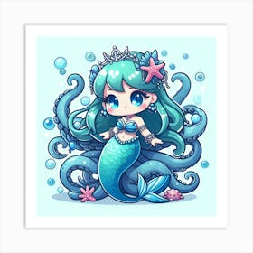 Miniature Mermaid 9 Art Print